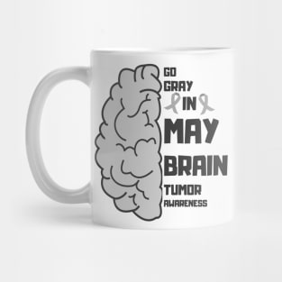 go gray in may brain tumor awarness Mug